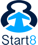 Start8 full logo flat