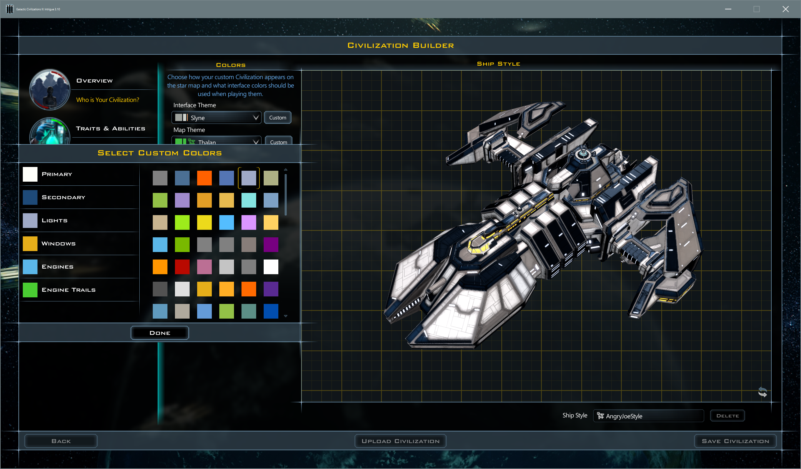 galactic civilizations 3 ship design